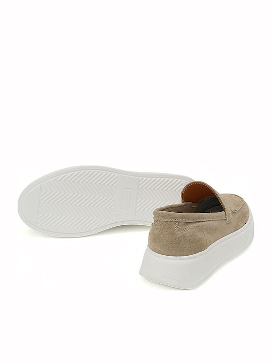 Дамски Loafers в Бежов Цвят