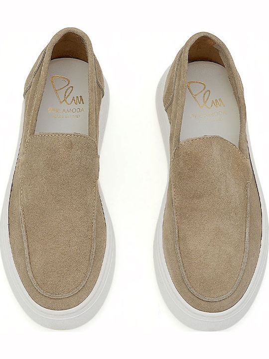 Дамски Loafers в Бежов Цвят