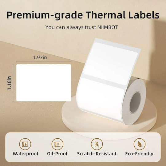 Niimbot Self-Adhesive Label Rolls for Label Printer 50x70mm 1pcs