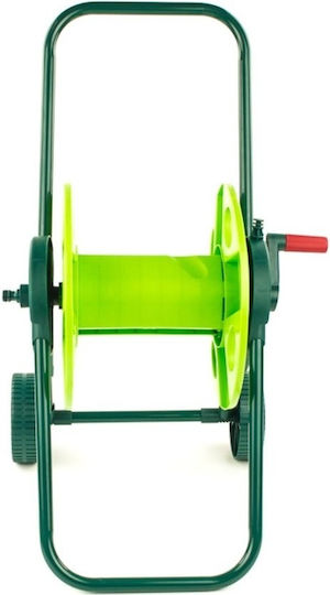 Verto Garden Hose Trolley Τροχήλατη Ανέμη Ποτίσματος για Λάστιχο έως 45m με Χερούλι Μαζέματος