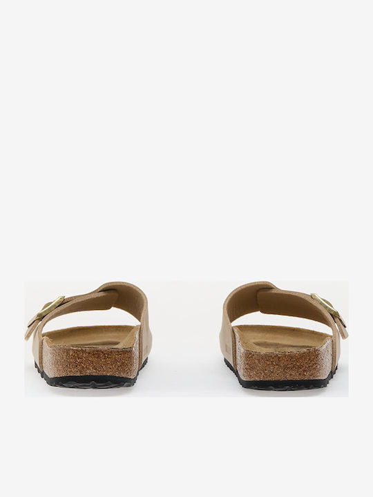 Catalina Bs Birko-flor Women's Flat Sandals Beige Narrow Fit