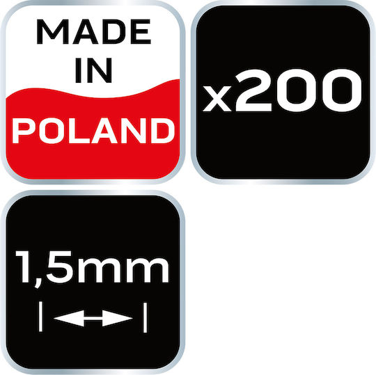 Neo Tools Kreuzfliesen-Abstandhalter Fliesenabstandhalter Dicke 1.5mm 200Stück