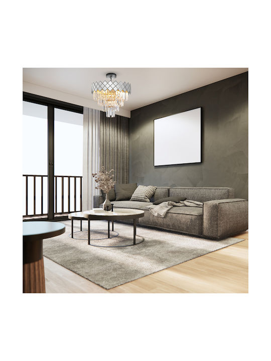 Eko Light CARISMA Πολυέλαιος 9xE14 Ασημί 2186