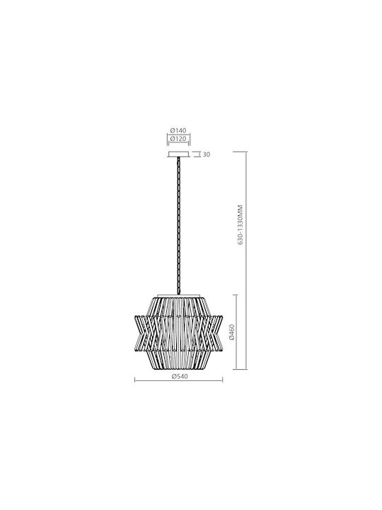 Eko Light Πολυέλαιος με Κρύσταλλα Χρυσός 2400