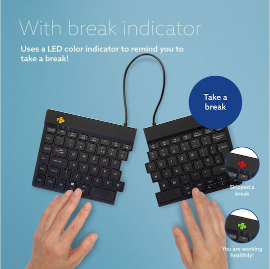 R-Go Tools Split Wireless Bluetooth Keyboard Only International English