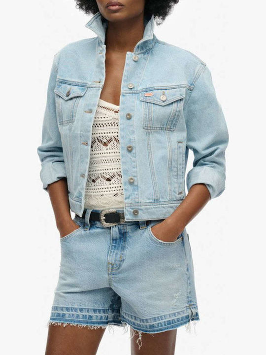 Women's Jean Jacket for Spring or Autumn Denim