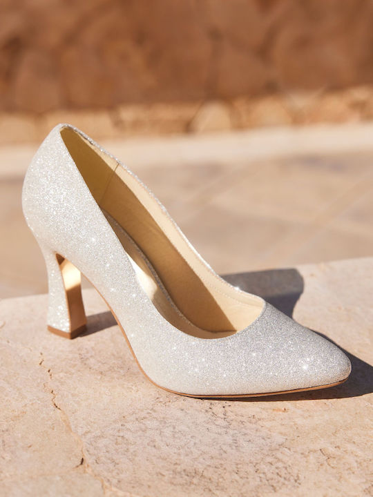 Silver High Heels Tabatha