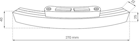 Eko Light Τροφοδοτικό LED Μαγνητικής Ράγας Ισχύος 100W με Τάση Εξόδου 48V