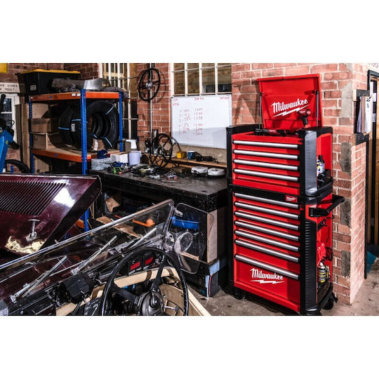 Milwaukee Wheeled Metallic Tool Carrier with 4 Drawers