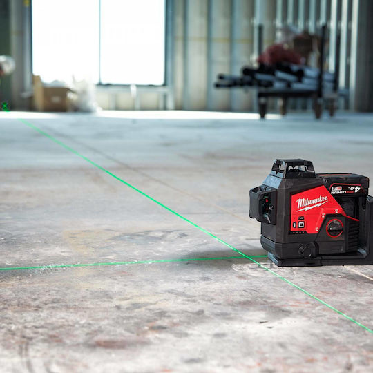 Milwaukee M12 3PL-0C Αυτορυθμιζόμενο Περιστροφικό Αλφάδι Laser Πράσινης Δέσμης με Εύρος Εργασίας 38m
