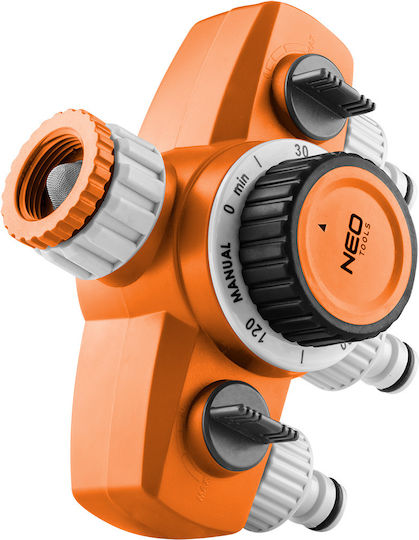 Neo Tools Μηχανικός Προγραμματιστής Ποτίσματος Βρύσης 3 Εξόδων