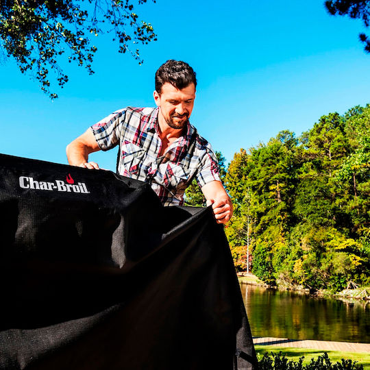 Char-Broil BBQ Grill Cover Black from Polyester 60cmx107cmx160cmcm