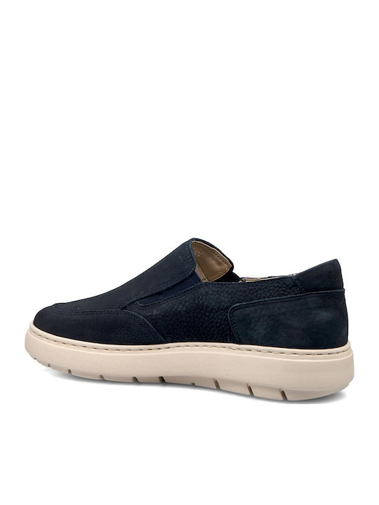 Men's Leather Casual Shoes Blue