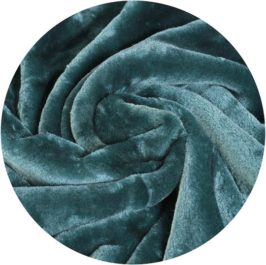 AIO Factory Κουβέρτα Μονή 160x200εκ. Green