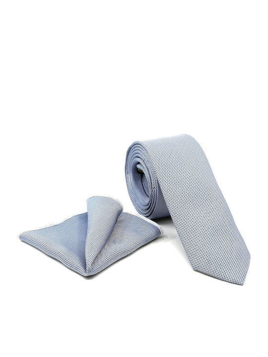 Legend Accessories Men's Tie Set Printed in Light Blue Color
