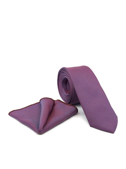 Legend Accessories Set de Cravată pentru Bărbați Tipărit în Culorea Violet
