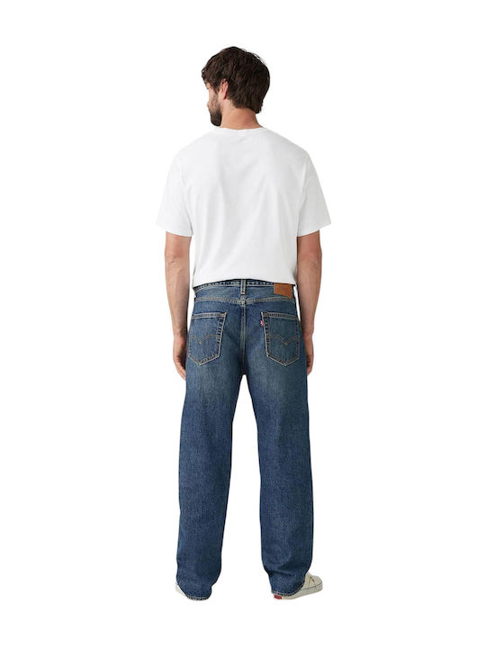 Stay Men's Jeans Pants with Loose Straight Fit Blue