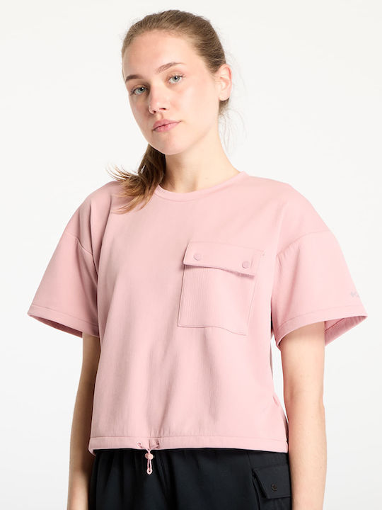 Columbia Granite Point Knit Short Sleeve Tee Eraser Pink Columbia Granite Point Knit Short Sleeve Tee Eraser Pink
