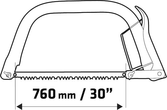 Verto Scroll Saw Ferăstrău de tăiat crengi 76cm