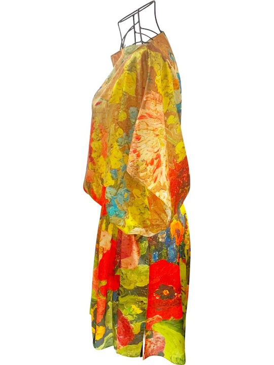 Rochie Poncho pentru Femei 24mn Roșu Havana Maro O Mărime Intl