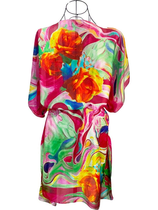 Rochie Poncho pentru Femei 24t Fucsia Portocaliu Mărime Unică Intl