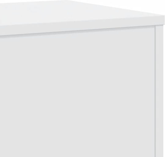 vidaXL Ανθοστήλες Ξύλινες Λευκά 33x33x100εκ. 2τμχ