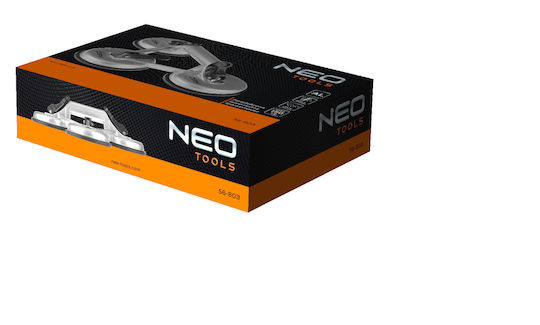 Neo Tools Τριπλή Βεντούζα Αλουμινίου Διαμέτρου 120mm με Ικανότητα Συγκράτησης 150kg