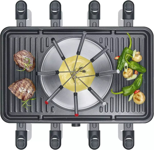Severin Επιτραπέζια Ηλεκτρική Ψησταριά Raclette Λείας Πλάκας 1400W με Ρυθμιζόμενο Θερμοστάτη