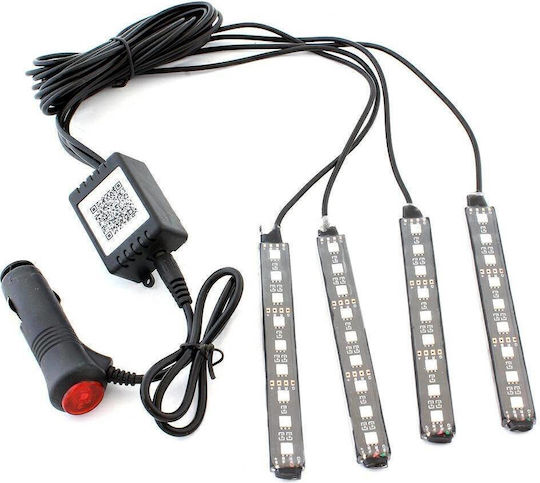 Lumini LED RGB pentru sub mașină, interior și exterior, Bluetooth 12cm Zd65b