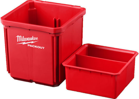 Milwaukee Packout Plastic Tool Bin Organiser W10xD10cm