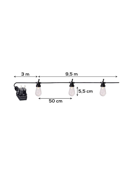 Progarden Outdoor Light String 12.5m