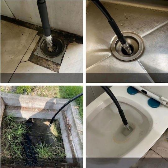 25m Drain Cleaning Hose External M22 Thread