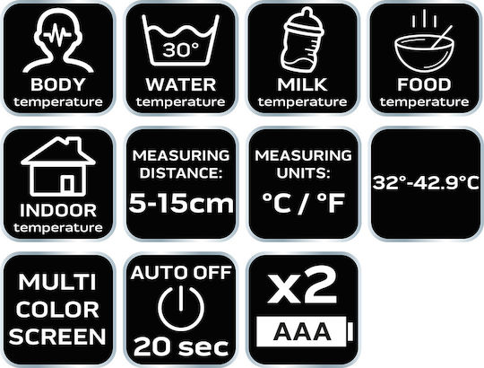 Neo Tools 75-270 Infrarot- und Laserthermometer für Temperaturen von bis 42.9°C