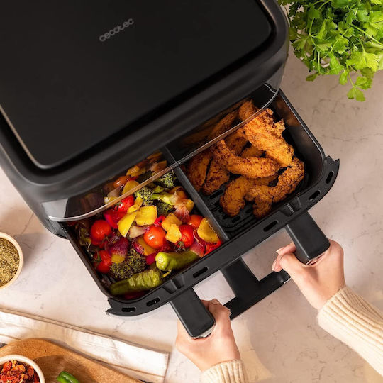 Cecotec Cec-100149 Air Fryer with Double Detachable Bucket 9lt Silver