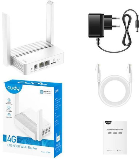 Cudy LT300 v2 Wireless 4G Router with 2 Ports