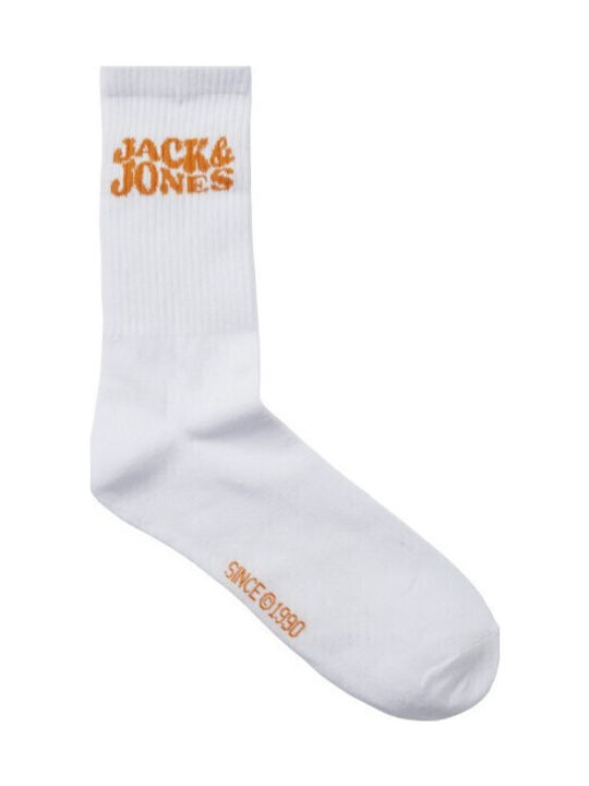 Jack & Jones Αθλητικές Κάλτσες Λευκές 1 Ζεύγος