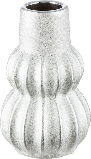 ArteLibre Διακοσμητικό Βάζο Keramik Silber 10x10x16cm 1Stück