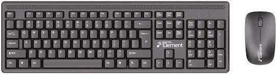 Element KB-255WMS Wireless Keyboard & Mouse Set Greek
