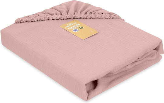 Matex Baby Bettlaken Für Krippe Baumwolle Angepasst Rosa 70x140cm