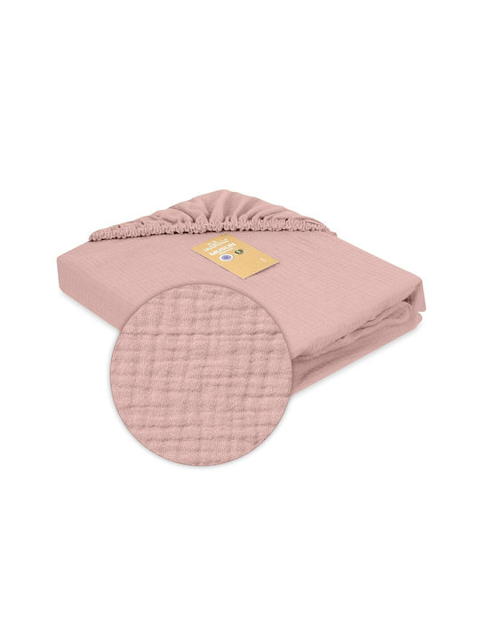 Matex Baby Bettlaken Für Krippe Baumwolle Angepasst Rosa 70x140cm