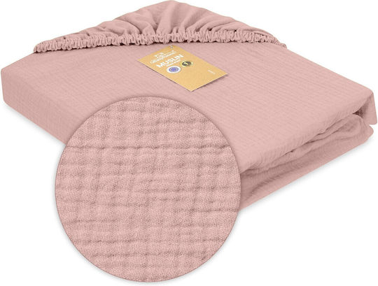 Matex Baby Bettlaken Für Krippe Baumwolle Angepasst Rosa 70x140cm