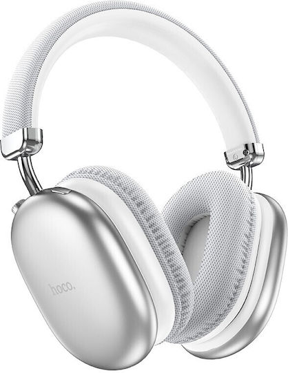 W35 Fără fir Bluetooth Over Ear Căști cu 45 ore de Funcționare Argintii