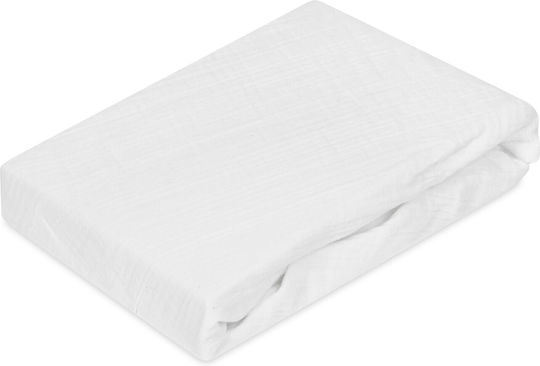 Matex Baby Sheet Crib Cotton Fitted White 70x140cm