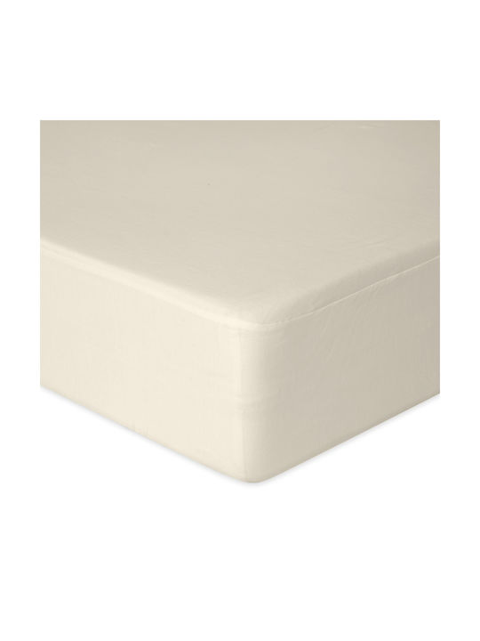 Matex Baby Sheet Crib Flannel Fitted Beige 60x120cm