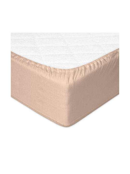 Matex Baby Sheet Crib Flannel Fitted Beige 60x120cm