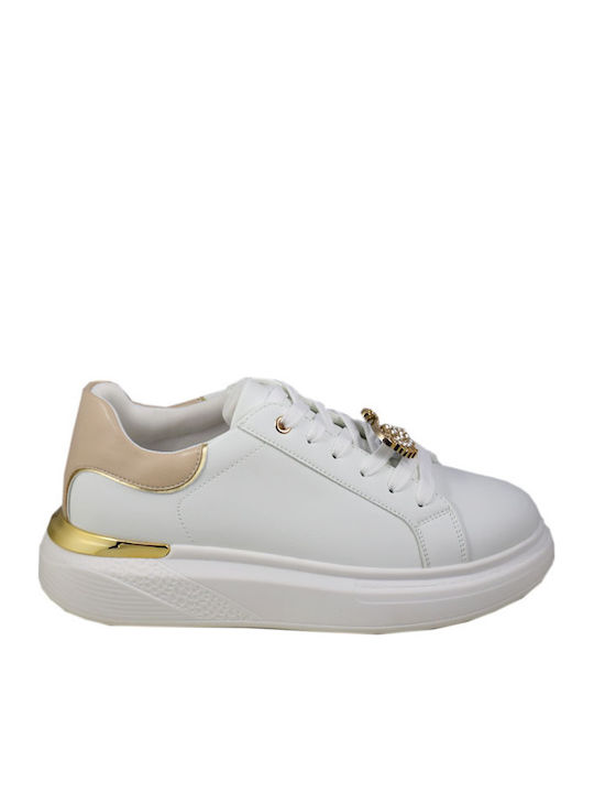 Damen Anatomisch Sneakers Weiß