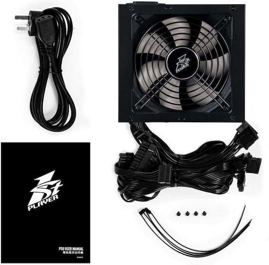 1STPLAYER DK Premium 7.0/8.0 700W Negru Sursă de Alimentare Calculator Complet modular 80 Plus Bronze