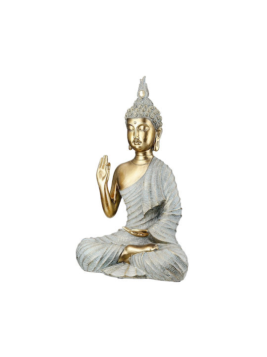 ArteLibre Dekorativer Buddha aus Polyresin 16x8x25cm 1Stück