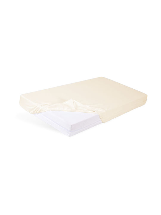 Matex Baby Sheet Crib Flannel Fitted Beige 70x140cm