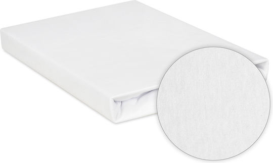 Matex Baby Sheet Crib Flannel Fitted White 58x110cm